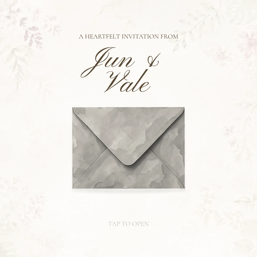 Beige watercolor invitation